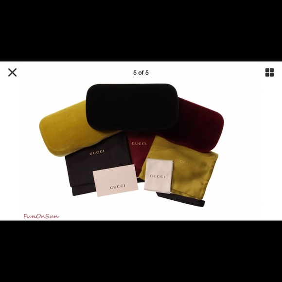 Gucci GG0102 Black Womens Oversized Sunglasses - Picture 5 of 5